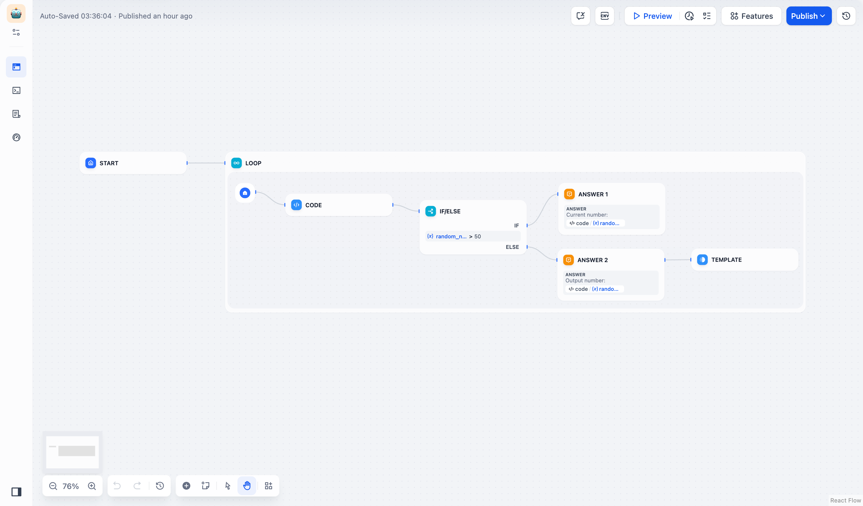 Basic loop workflow
