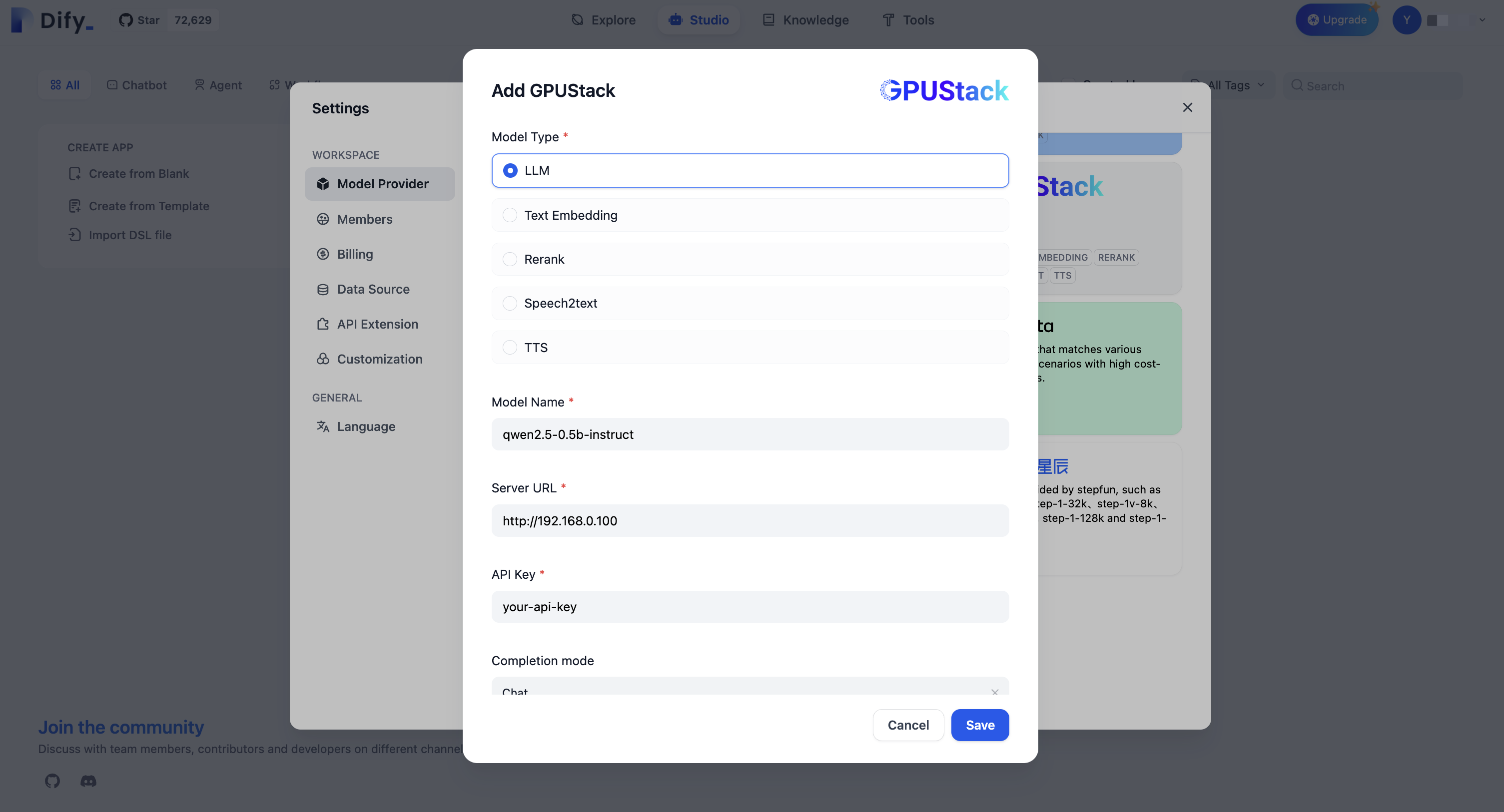 add-gpustack-llm