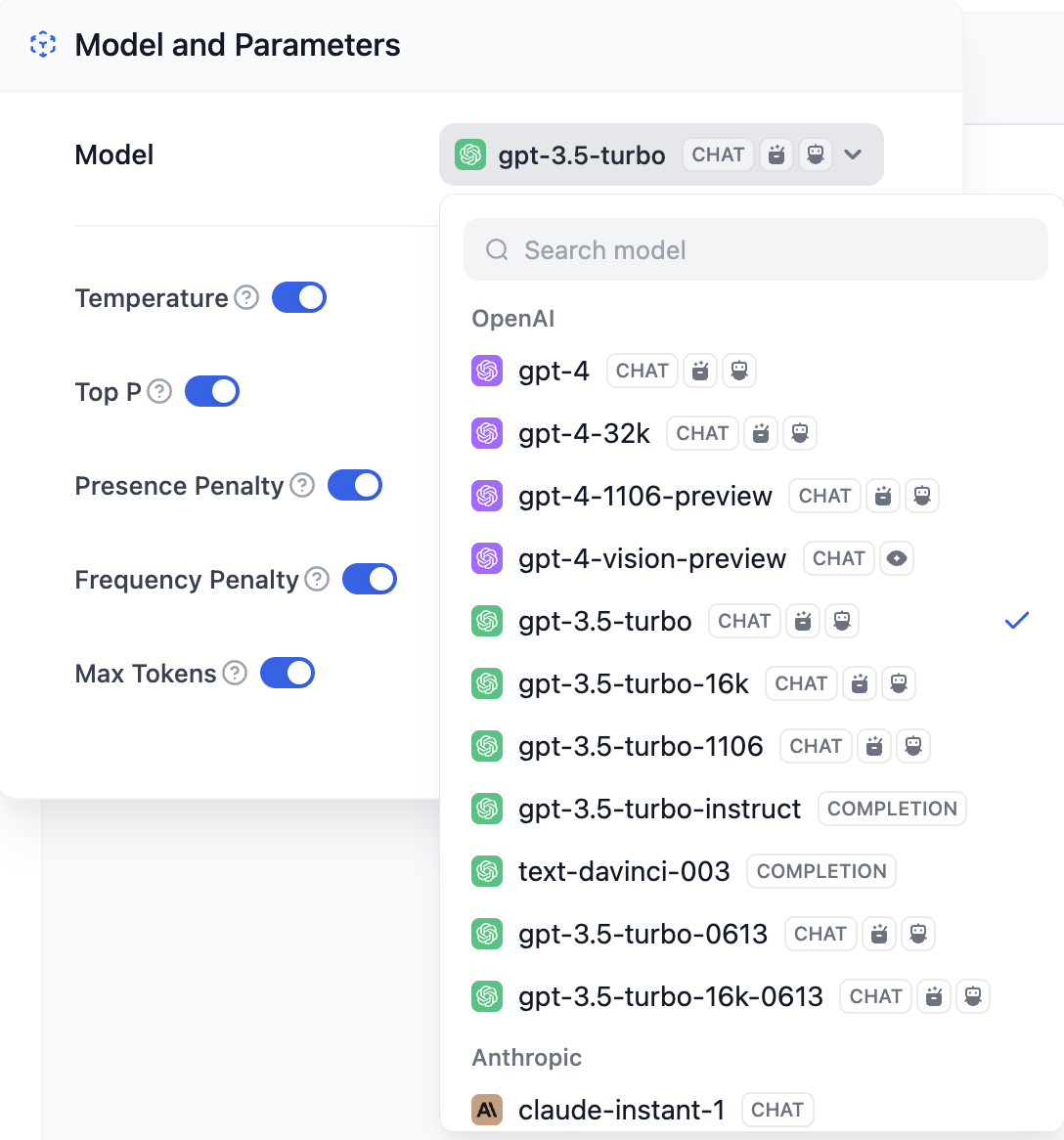 Using Models in Application