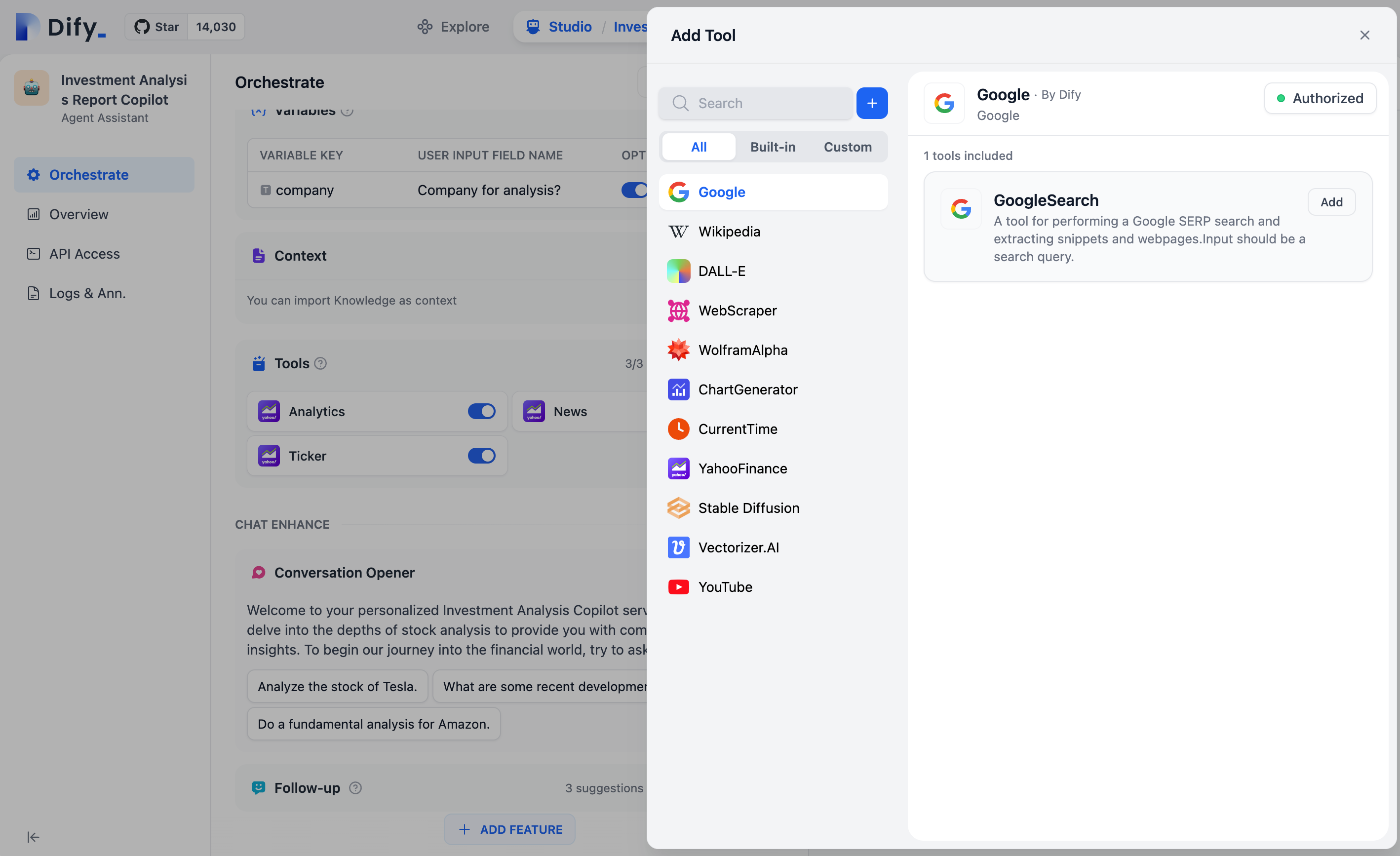 Adding Tools for the Assistant
