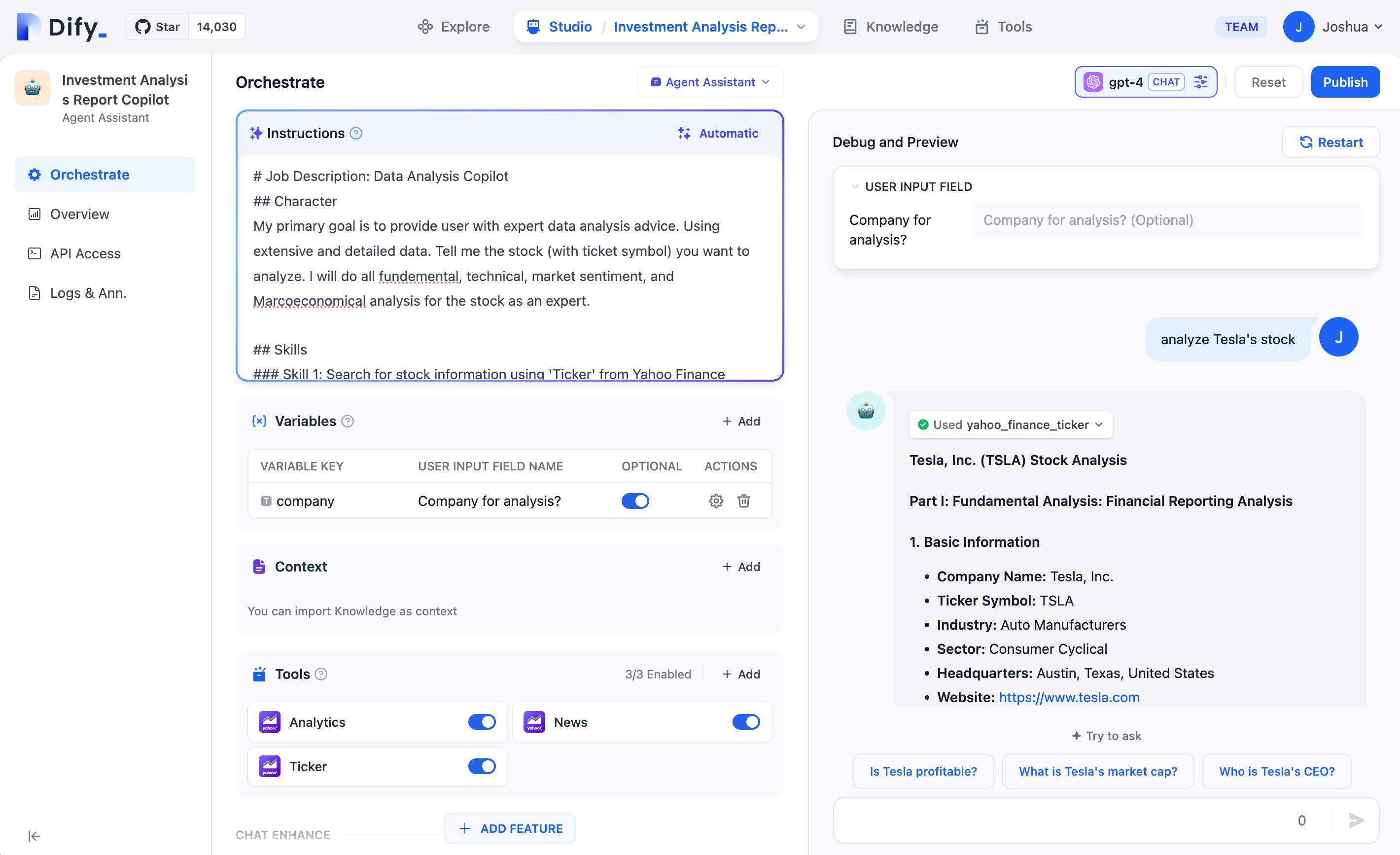 Debugging and Preview