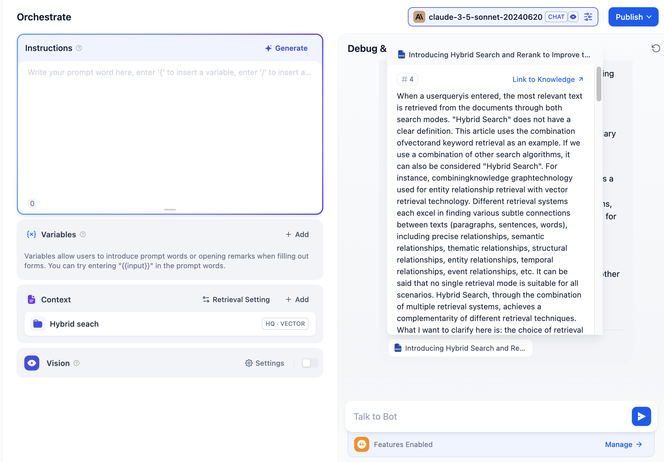 View citation information in response content