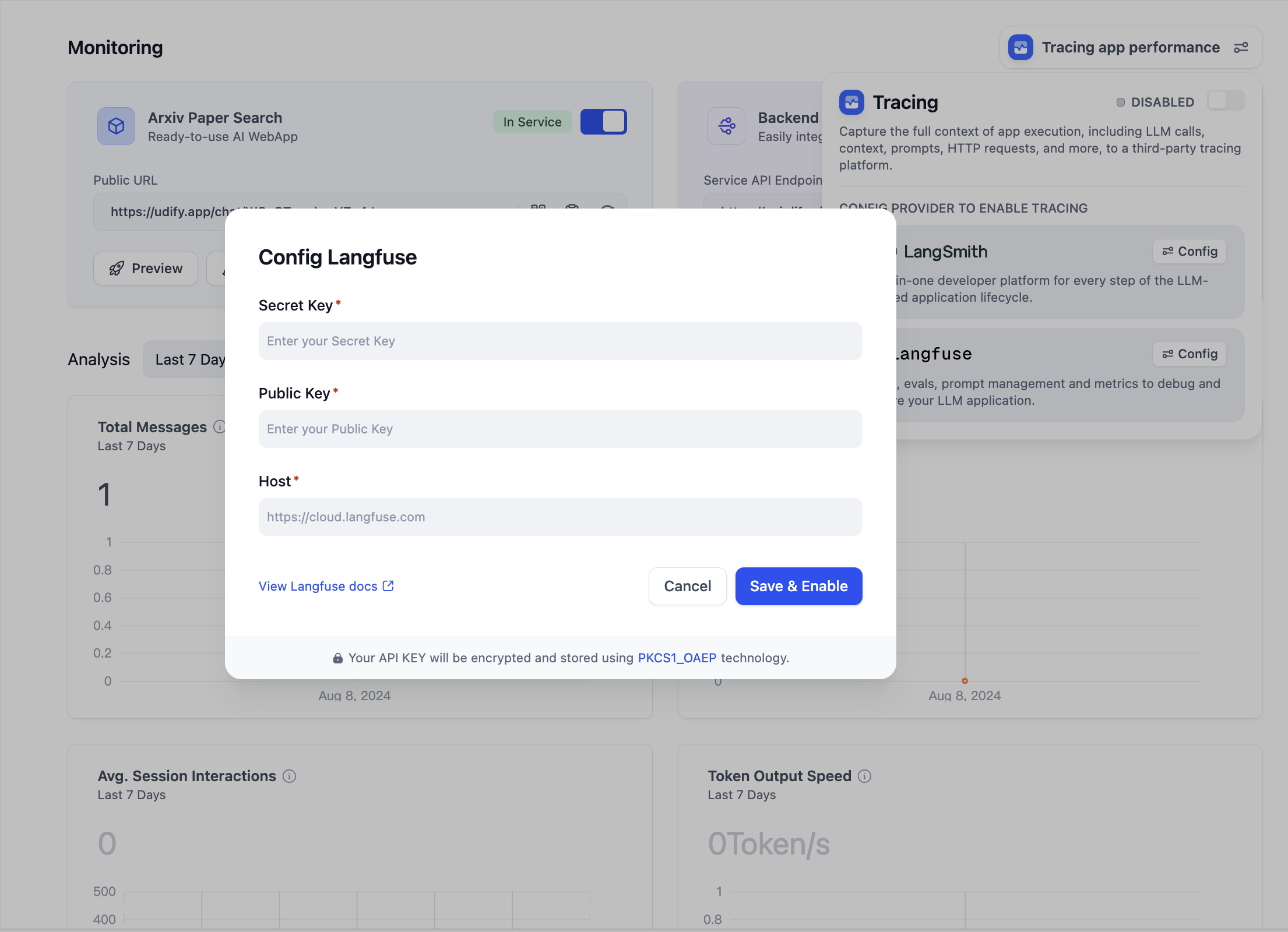 Configure Langfuse