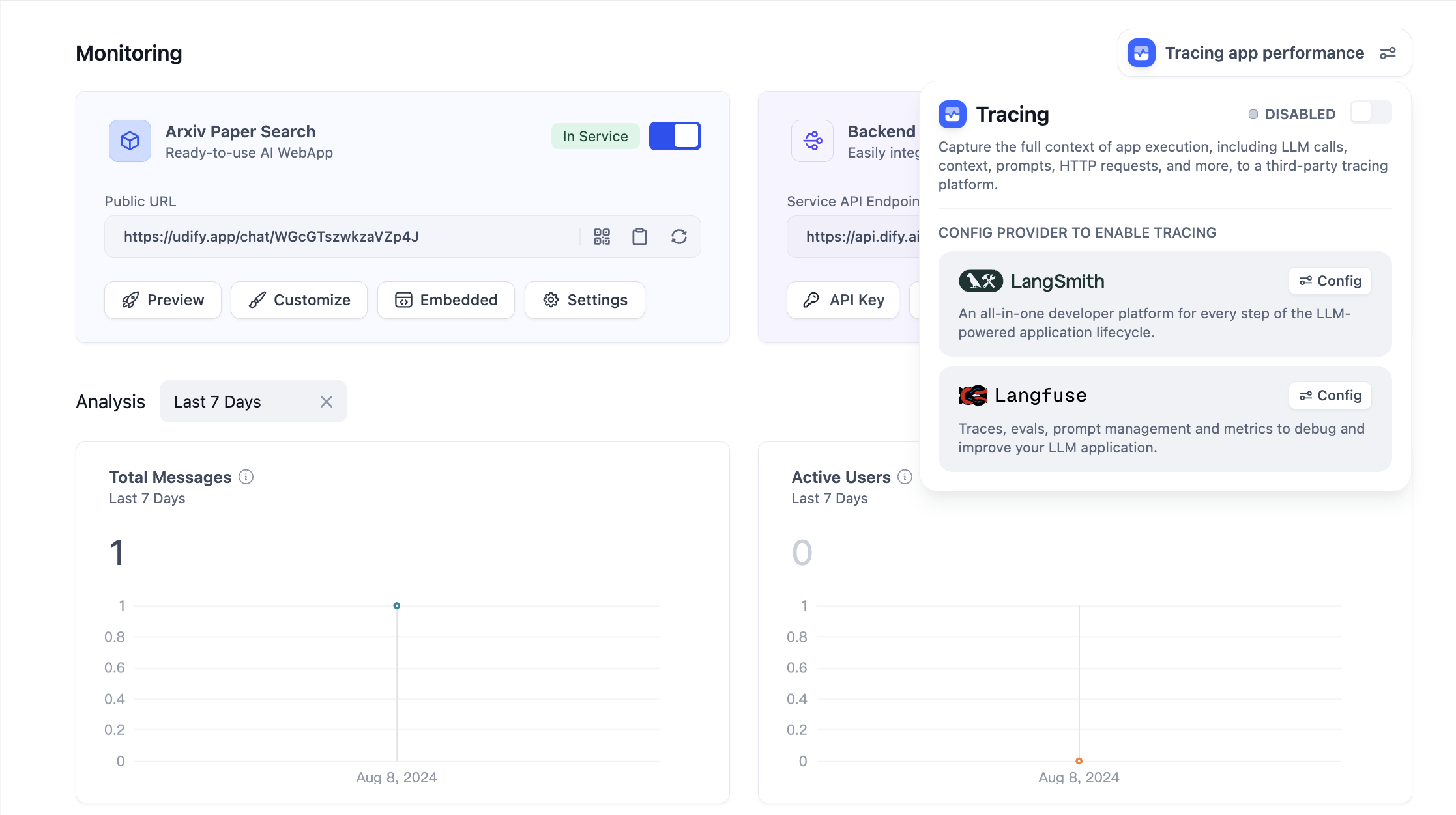 Configure Langfuse