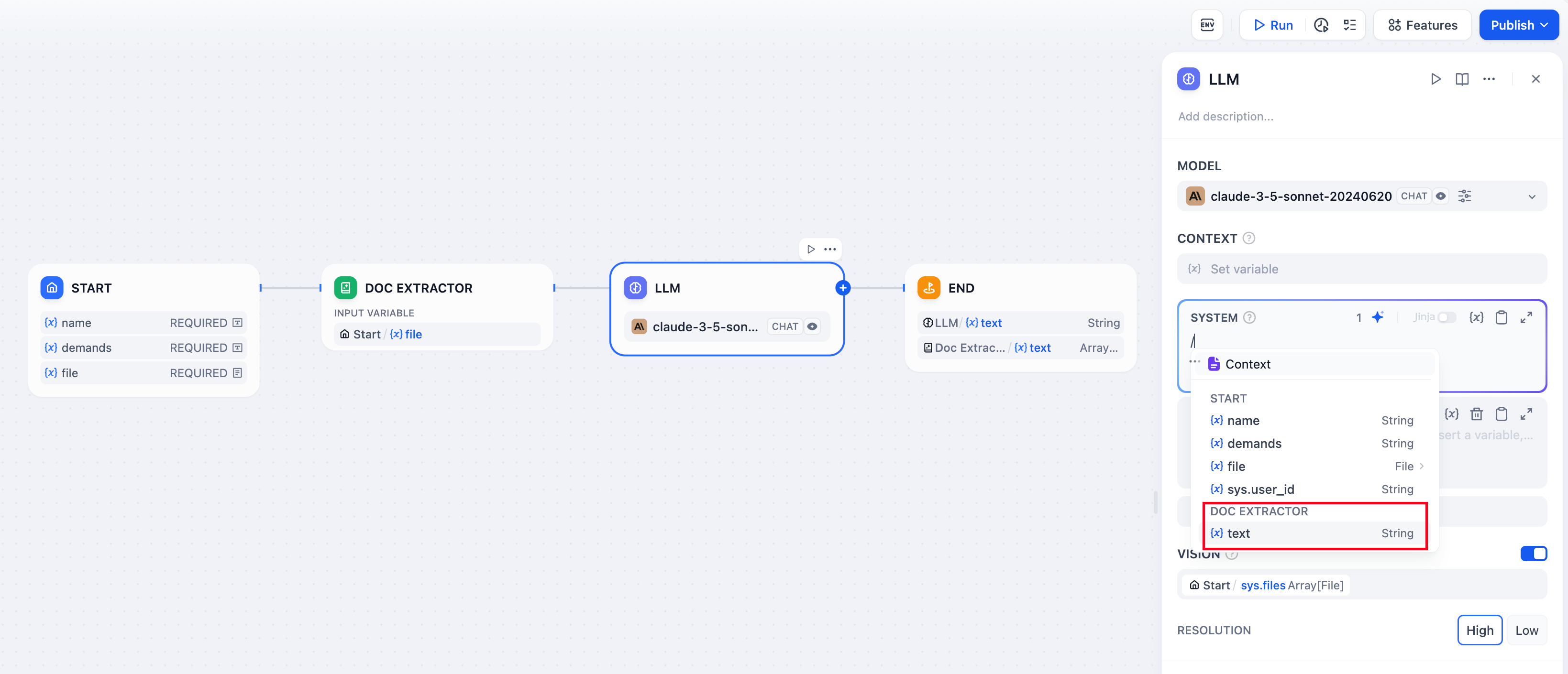 input system prompts