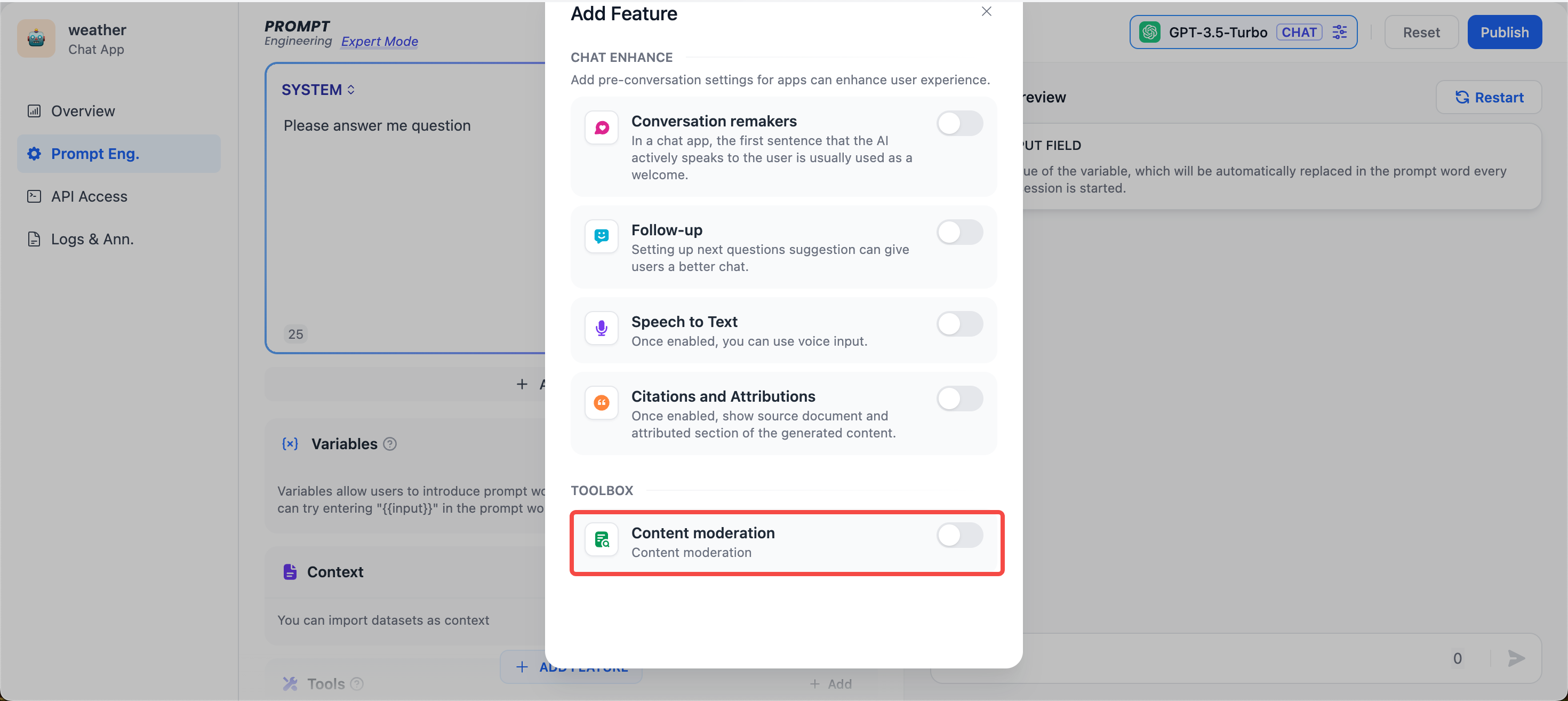 Content moderation