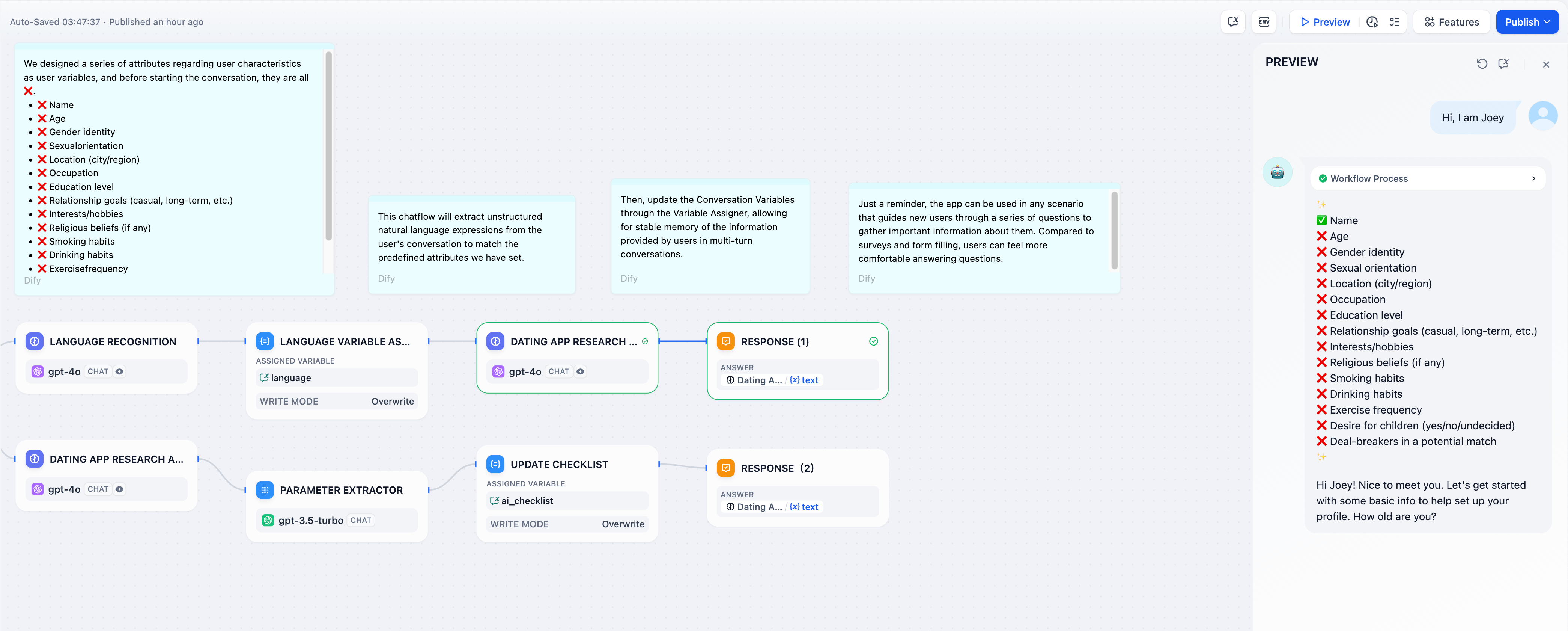 辅助 Checklist 检查流程图